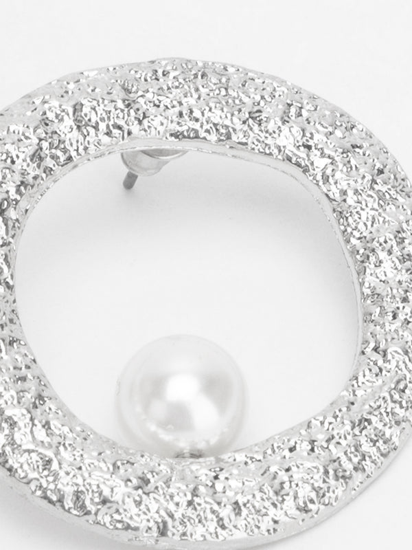 Pearl-Beaded Drop Earrings