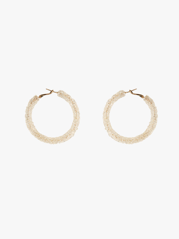 Sparkling White Hoops