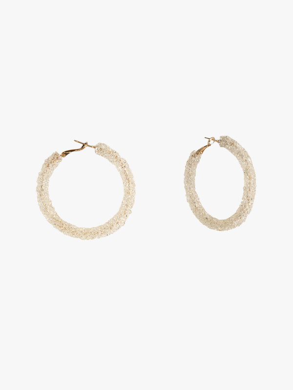 Sparkling White Hoops