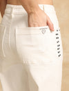 Wide Leg Jeans With Rivet Detail