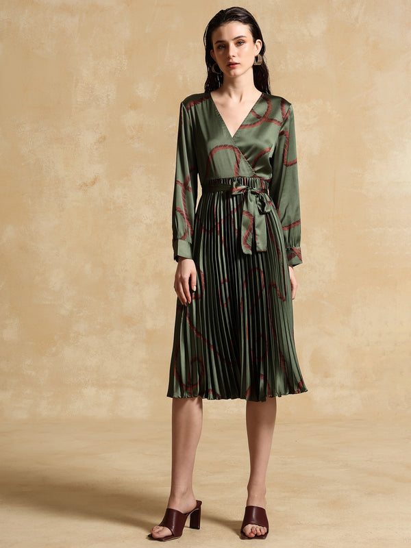 Yana Printed Midi Dress