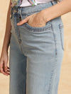 Straight Fit Jeans With Button Tabs