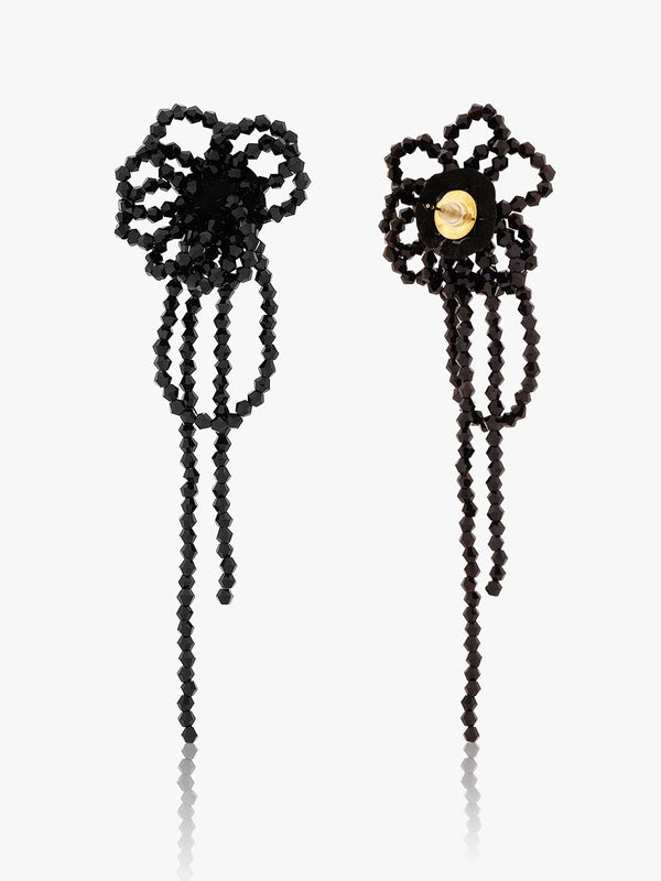 Midnight Bloom Drop Earrings