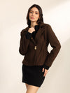 Potting Soil Peplum Jacket