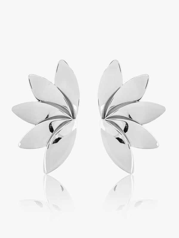 Kazo Flora Shine Statement Leaf Earrings