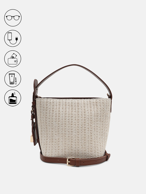 Kazo Hazmi Raffia Sling Bag