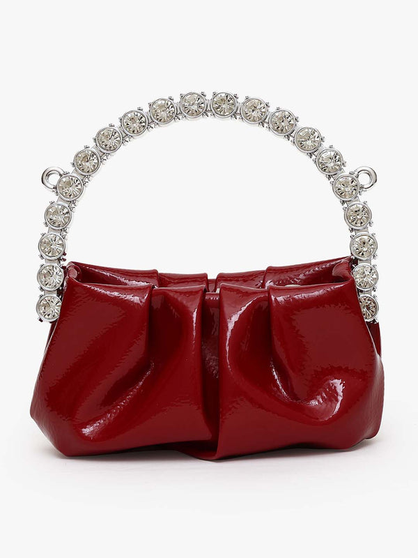 Kazo Rhinestone Mini City Glaze Clutch