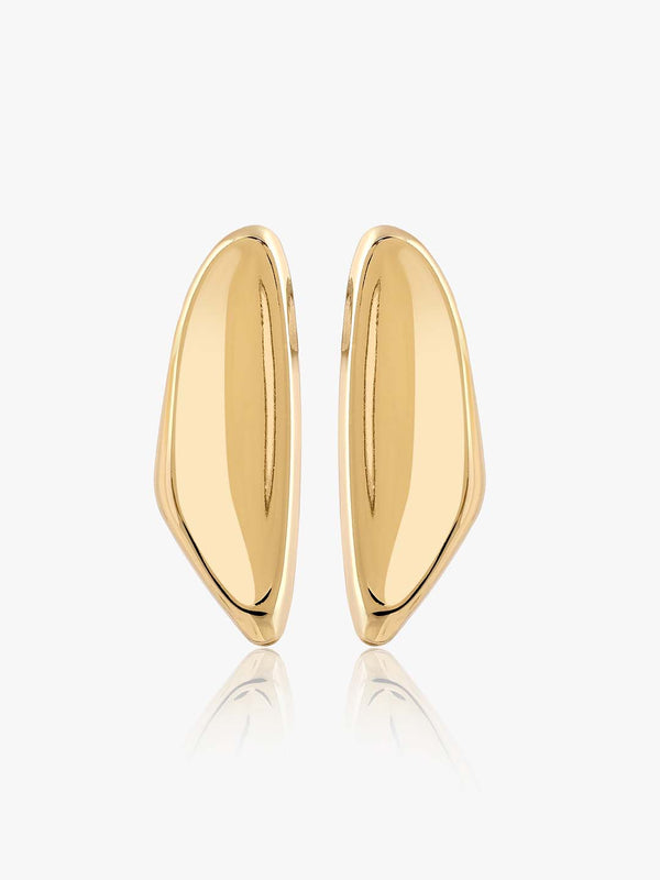 Kazo Aureon Abstract Metallic Earrings