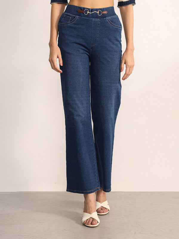 Denim Straight Jeggings