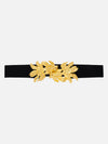 Statement Buckle Broad Elasticated Belt