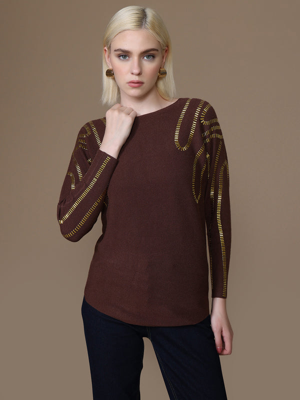 Bronzy Winter Top