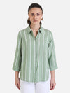 Embellished Stripped Shirt