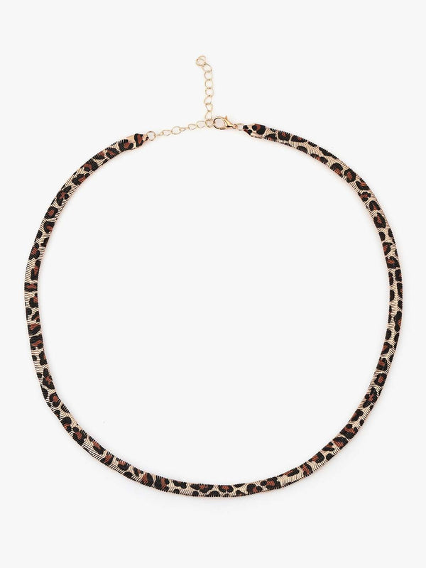 Kazo Lynxa Pattern Chain Necklace