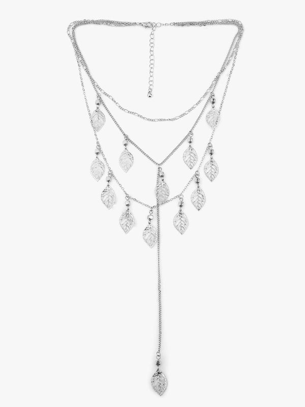 Kazo Sylira Silver Charm Chain Necklace Set