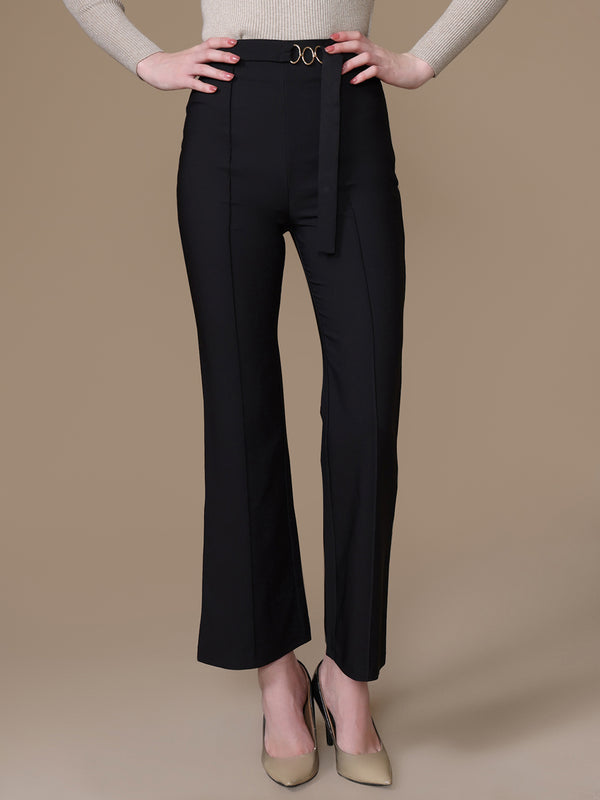 Classic Fit And Flare Trousers