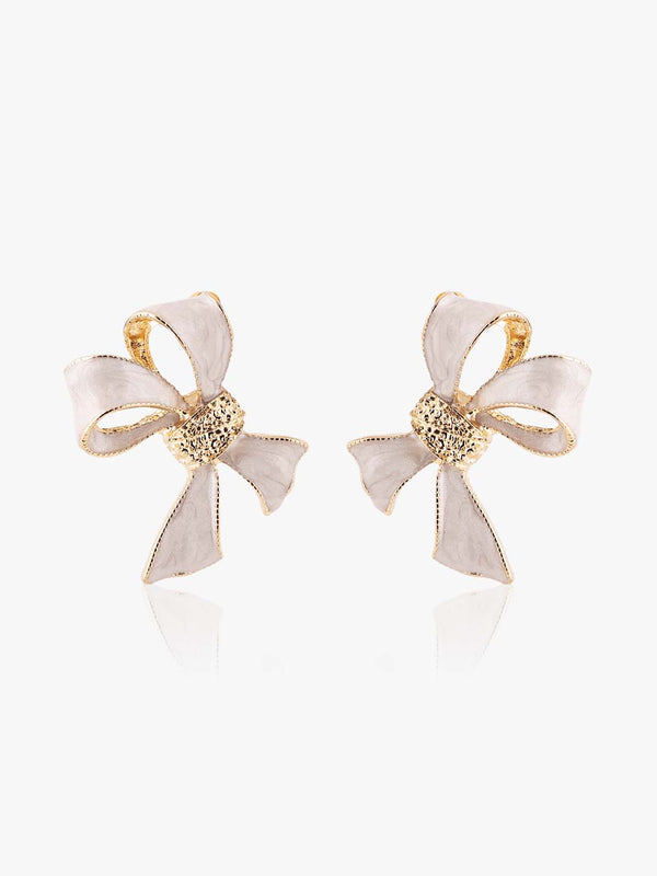 Kazo Luxora Bow Stud Earrings