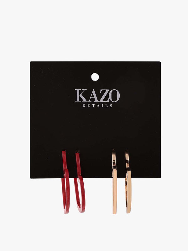 Kazo Heart Hoop Earrings
