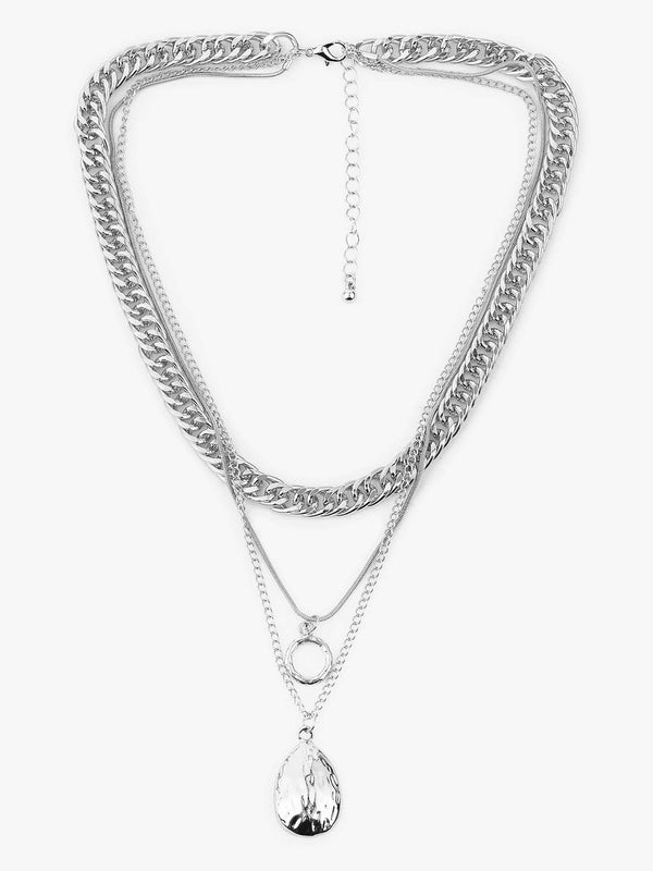 Kazo Aurevia Golden Layered Necklace Set