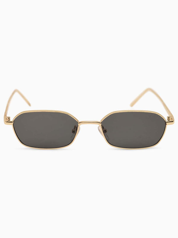 Geometric Metal Frame Sunglasses