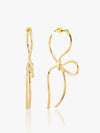 Kazo Ribbon Bow Drop Earrings