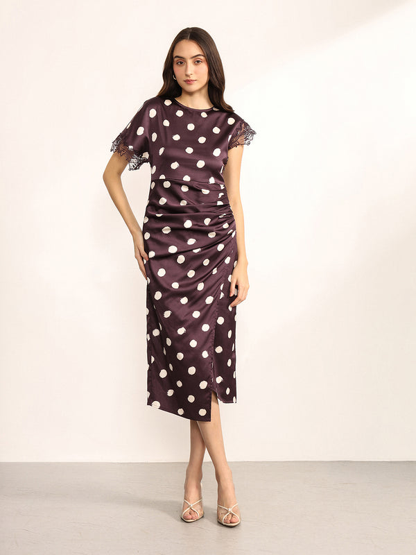 Spotty Midi Dress