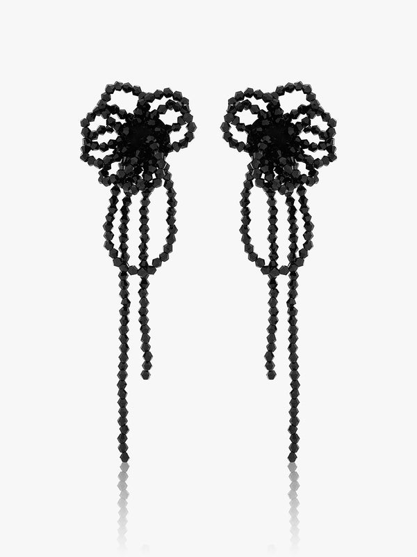Midnight Bloom Drop Earrings