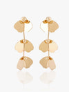Kazo Fiorix Golden Petal Drop Earrings