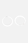 Solid Matte Hoop Earrings