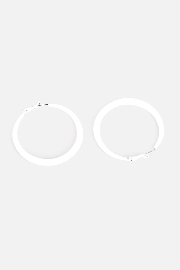 Solid Matte Hoop Earrings