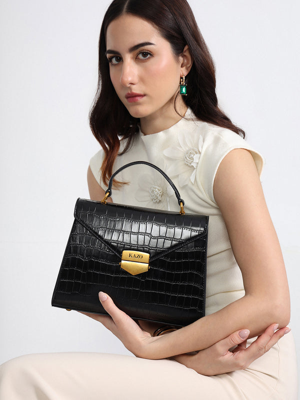 Kazo Veloura Top Handle Bag
