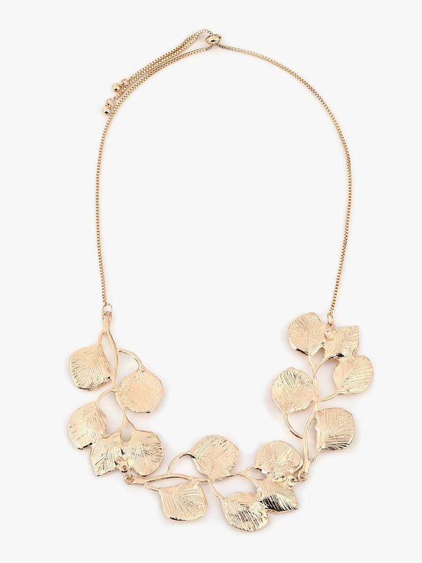 Kazo Lyven Statement Leaf Necklace