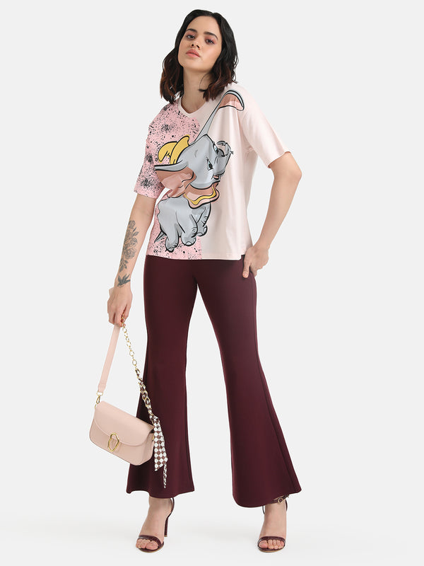 DumboDisney Half And Half Printed T-Shirt