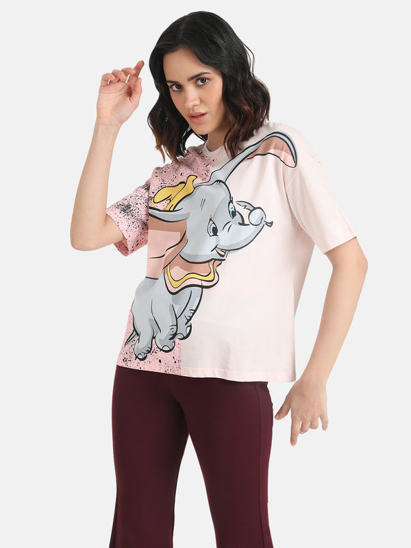 DumboDisney Half And Half Printed T-Shirt