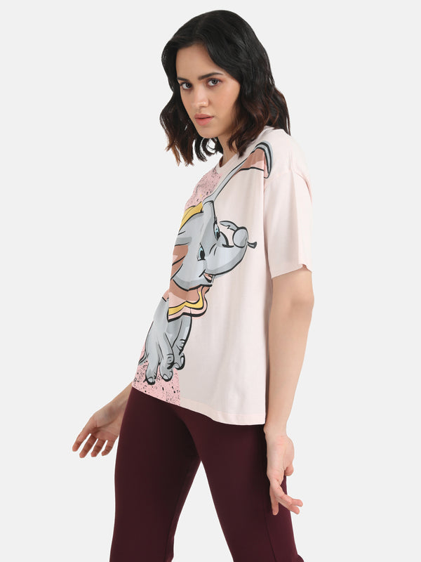 DumboDisney Half And Half Printed T-Shirt