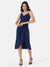 Wrap Cowl Neck Mini Dress
