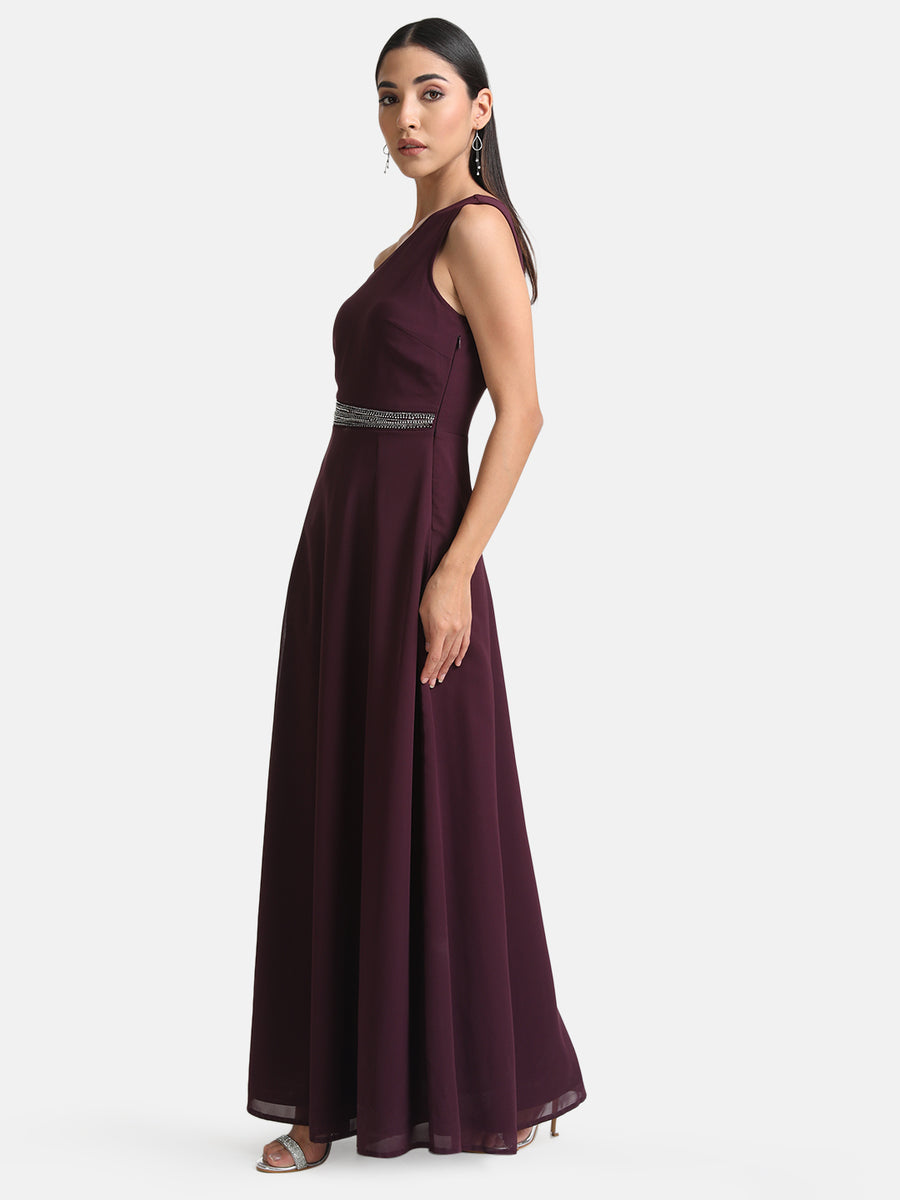 Buy One Shoulder Embellished Maxi Dress 124574BBWXS KAZO