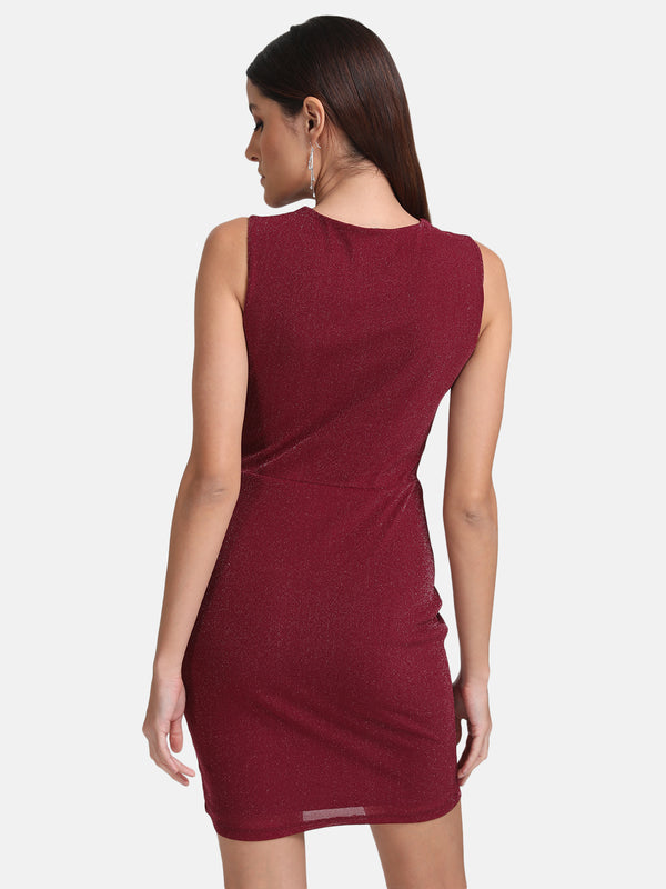 Cowl Neck Mini Dress
