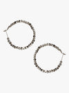 Jeweled Halo Hoop Earrings