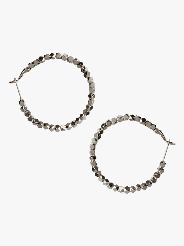 Jeweled Halo Hoop Earrings