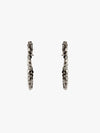 Jeweled Halo Hoop Earrings
