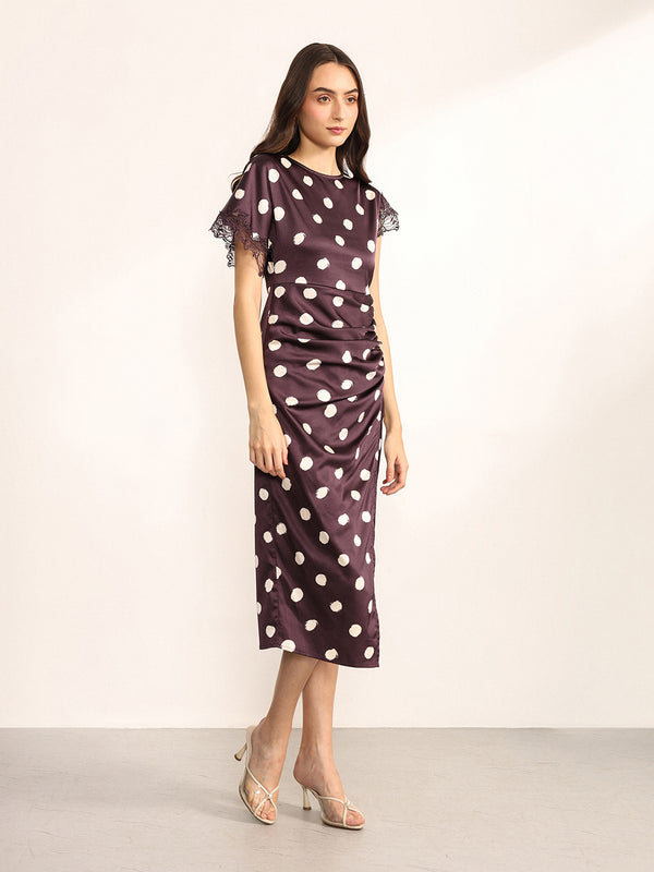 Spotty Midi Dress
