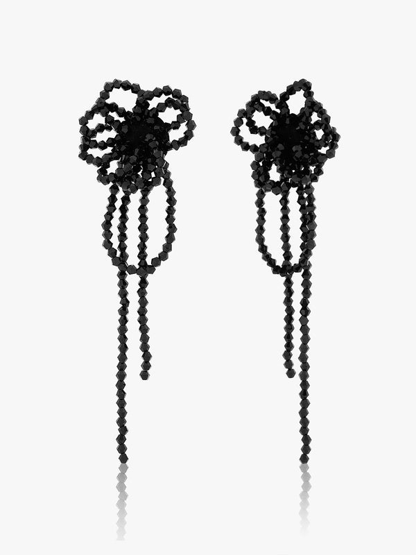 Midnight Bloom Drop Earrings