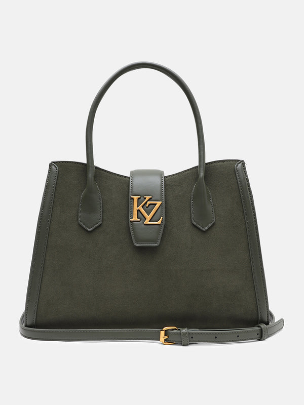 Kazo Aurelian Suede Top Handle Bag