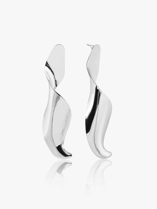 Kazo Fluid Wave Statement Earrings