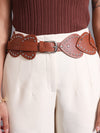 Studded Heart Statement Broad Belt