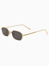 Geometric Metal Frame Sunglasses