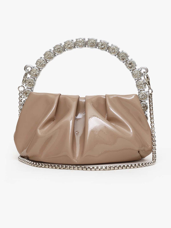 Kazo Rhinestone Mini City Glaze Clutch