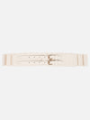 Faux Leather Elasticated Belt