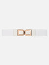 Metal Buckle Broad Elasticated Belt