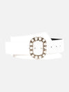 Embellished Buckle Broad Belt